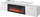 Kabinet TV ROVA, me oxhak elektrik 1400–1600W, 190x37x48 cm, i bardhë