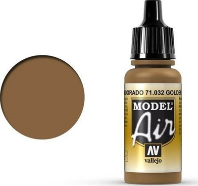 Bojë akrilike Vallejo Model Air Golden Brown, mat, 17ml