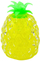 Lodër antistres ananas me toptha hidrogel, e verdhë