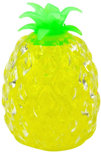 Lodër antistres ananas me toptha hidrogel, e verdhë