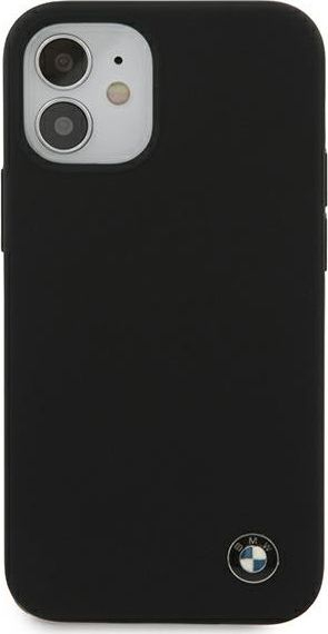 Kapak telefoni BMW BMHCP12SSILBK për iPhone 12 mini 5.4\", silikon, i zi