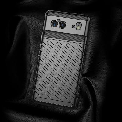 Mbrojtëse telefoni Hurtel Thunder Case Go, për Google Pixel 6, TPU i butë fleksibël, e zezë