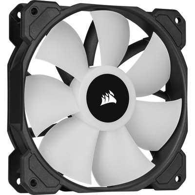 Set me ventilatorë CORSAIR iCUE SP120 RGB ELITE, 120mm, PWM, 1500 RPM, ngjyrë e zezë