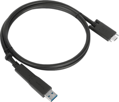Kabllo Targus ACC1133GLX, USB C në USB C me vidë, USB A tether, 1m, e zezë