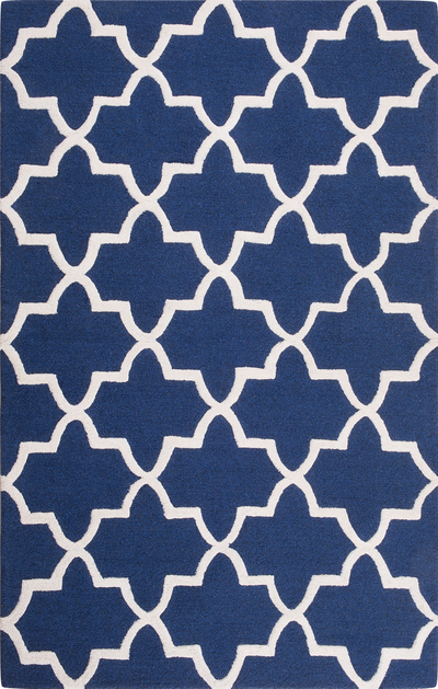 Tepih Beliani SILVAN, 140x200 cm, lesh, blu navy