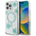 Калјак за телефон Guess Resin Flowers Glitter, MagSafe, за iPhone 16 Pro 6.3", тиркизен