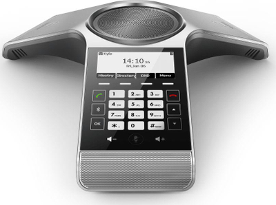 Telefon konference pa tela Yealink CP930W Base, DECT SIP, për salla takimesh, gri