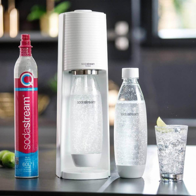 Karbonizues lëngjesh Sodastream Terra, i bardhë