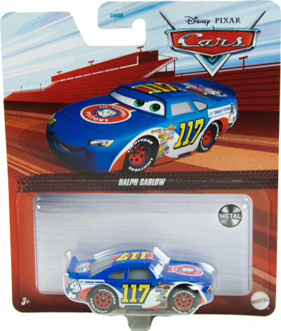 Makina lodër metalike Mattel Disney Cars Ralph Carlow, 1:55, blu