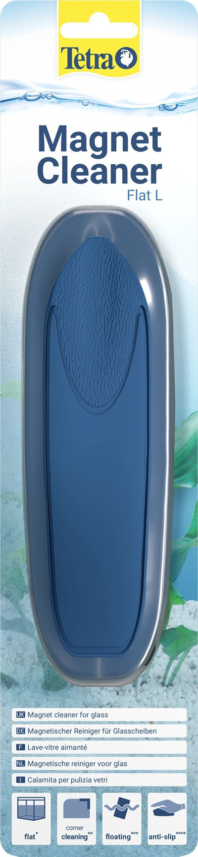 Pastrues magnetik për akuarium Tetra Magnet Cleaner Flat L, për xham deri 6 mm
