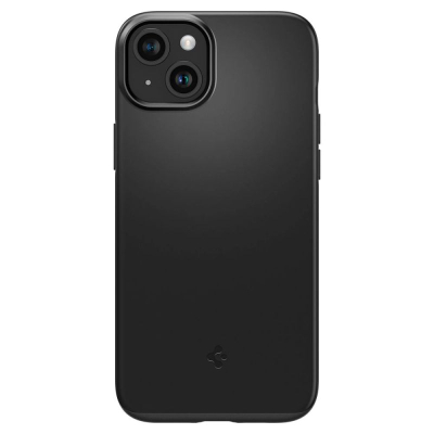 Maskë telefoni Spigen Thin Fit për iPhone 15 Plus, ultra e hollë, mbrojtje nga goditjet, e zezë