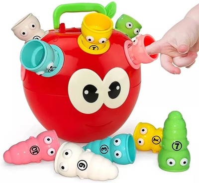 Lodër edukative druri Wooden Swede 4 in 1, sorter formas, shumëngjyrëshe