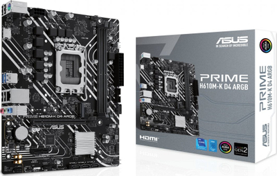 Pllakë amë Asus PRIME H610M-K D4 ARGB