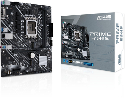 Pllakë amë ASUS PRIME H610M-E D4 (DDR4) - Intel H610