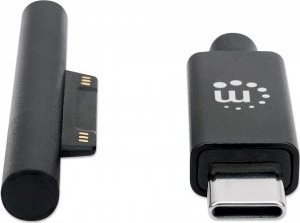 Kabllo karikimi Manhattan, USB-C në Surface Connect, 15V 3A, 1.8m, e zezë