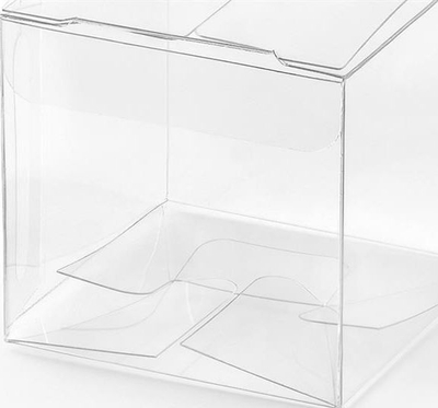 Kuti katrore transparente, 5x5x5 cm, set 10 copë, transparente
