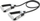 Лента за отпор Reebok Fitness RSTB-16077, прилагодлива, рачки од пена, црна