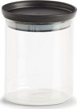 Kavanoz ruajtje Zeller Storage, 650 ml, xham, i zi