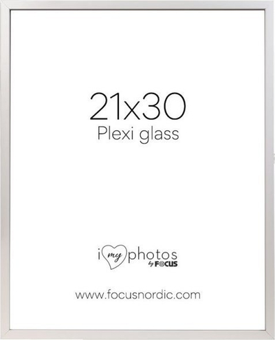 Kornizë foto Focus Soul White Plexi, 21x30cm, dru, e bardhë