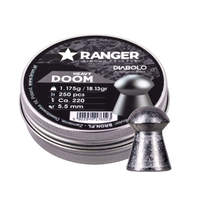 Fishek ajri Ranger Doom Heavy Diabolo, 5.5 mm, 1.175 g, 250 copë