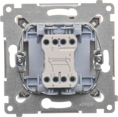 Lidhës kryq Kontakt-Simon SIMON54 - DW7.01 / 46, 10A, 250V, IP20, i kaftë mat