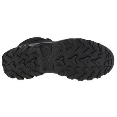 Планинарски чизми Columbia Newton Ridge Plus II Waterproof, кожа, ѓон Omni Grip, црни