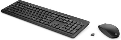 Set tastierë dhe mi kompjuteri HP 235, wireless, me shkurtore funksionesh, i zi