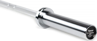 Shufër olimpike Tiguar Aluminum Bar 180cm, alumin, 28mm, argjendtë