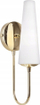 Llambë muri Zuma Line Magnum, E14 40W, metal ari, xham i bardhë