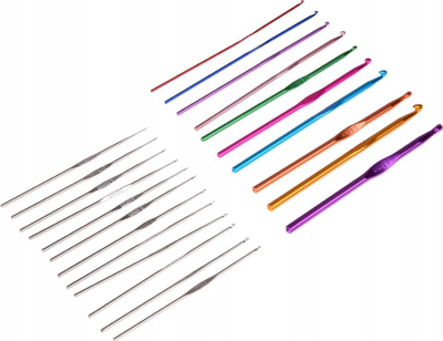 Set grepa crochet Jokomisiada ZA5319, 100 copë, 0.6-6.5 mm, me kuti