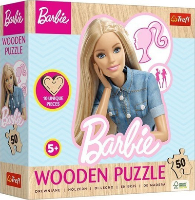 Puzzle druri Trefl Junior Barbie, 50 copë, shumëngjyrësh