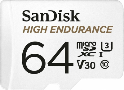 SanDisk High Endurance MicroSDXC Картичка, 64 GB