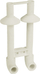 Pjesë lidhëse radiator CONCEPT Radiator Connection 20, PP R, për saldim termik, e bardhë