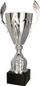 Купа трофеј Silver 4127E, метал, 38 cm, сребрена