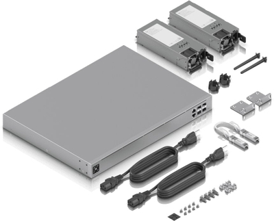Мрежен гејтвеј Ubiquiti UniFi UXG Enterprise, 25GbE, 10GbE 2.5GbE, бел