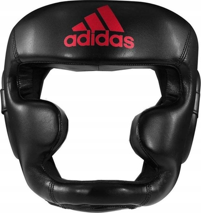 Mbrojtëse boksi për kokë Adidas, madhësia XL, PU, e zezë