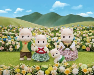 Set lodrash Sylvanian Families Woolly Alpaca Family, 4 figura, 3+