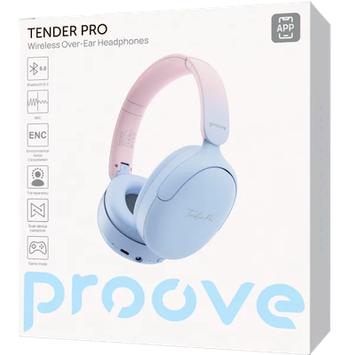 Kufje wireless Proove Tender Pro, me aplikacion, të kaltërta