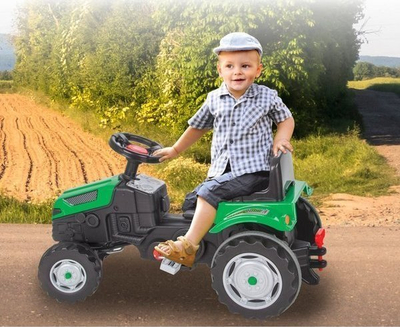 Traktor lodër me pedale JAMARA Strong Bull, për fëmijë 3+, i gjelbër