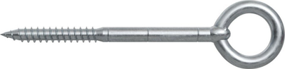 Vidë unazore Fischer GS 12 x 190, çelik i galvanizuar, set 25 copë, gri metalike