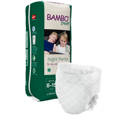 Pelena në formë të mbathjeve për fëmijë Bambo Nature Dreamy Night Pants, boys 8-15 (35-50 kg), 10 copë