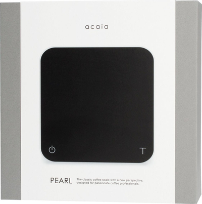 Peshore kafeje Acaia Pearl, me kronometër, USB Type C, e zezë