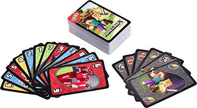 Lojë me letra Mattel Uno Minecraft, edicioni Minecraft, shumëngjyrëshe