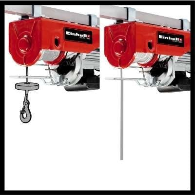 Vinç elektrik Einhell TC-EH 1000, 1600W, mban gjer në 1 ton, i kuq