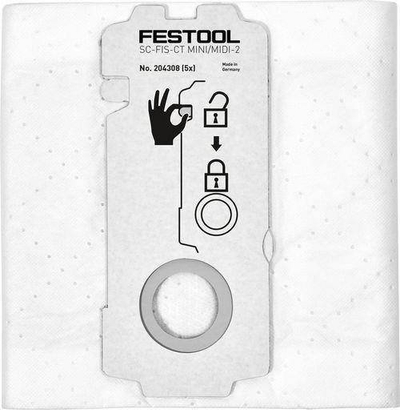 Qese filtri Festool SELFCLEAN SC FIS CT MINI MIDI 2, set 5 copë