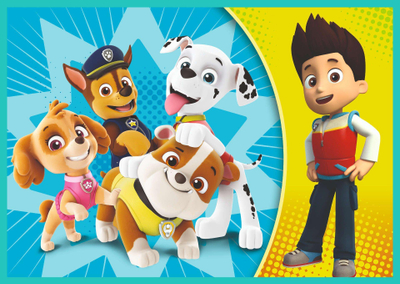 Puzzle Trefl 4in1 Paw Patrol, set me 4 puzzle, shumëngjyrësh