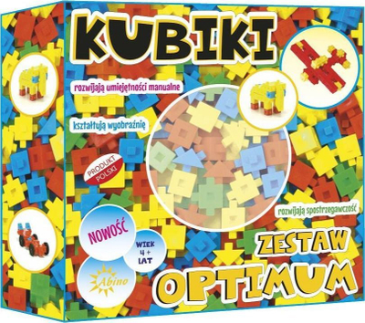 Blloqe ndërtimi Abino Kubiki Optimum, 138 pjesë, shumëngjyrëshe