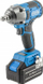 Trapano vidhosëse pa kabllo HOGERT IMPACT 20V, 2x4.0Ah, 400Nm, blu