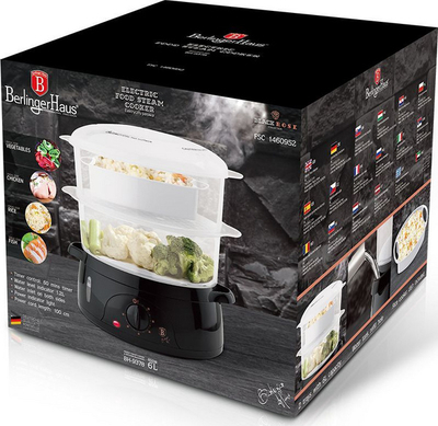 Tenxhere me avull Berlinger Haus, 800 W, 1.2 L, e zezë