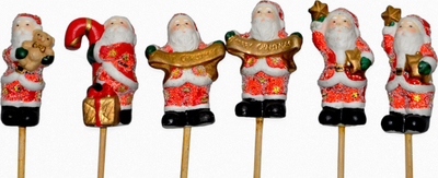 Dekor Krishtlindjesh MFP Santa 8886141, prej druri, 7×29 cm, shumëngjyrësh
